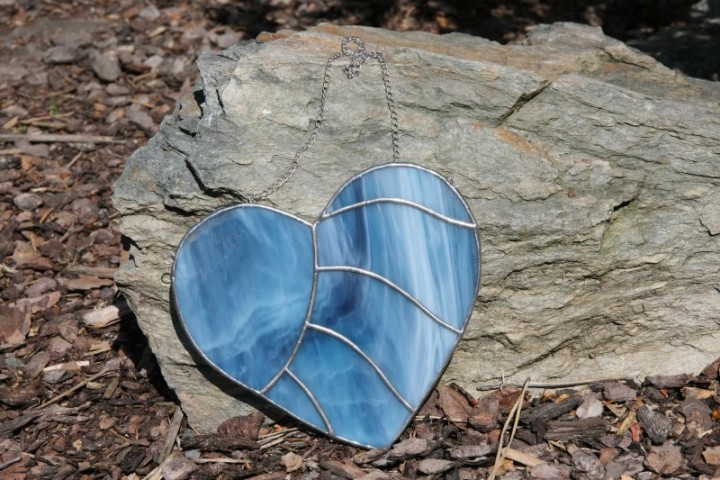 Srdce modré - Tiffany šperky