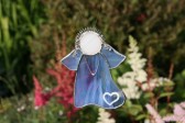 Anděl modrý srdíčkový - Tiffany šperky