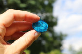 Sada modrých knoflíků - Tiffany šperky