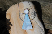 Anděl modrošedý - Tiffany šperky