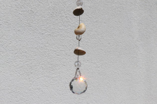 Lapač slunce s mušličkami - Tiffany šperky