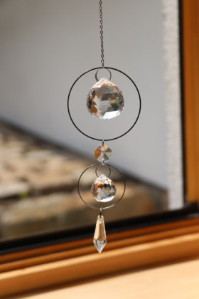 Lapač slunce - sklo a kov - Tiffany šperky